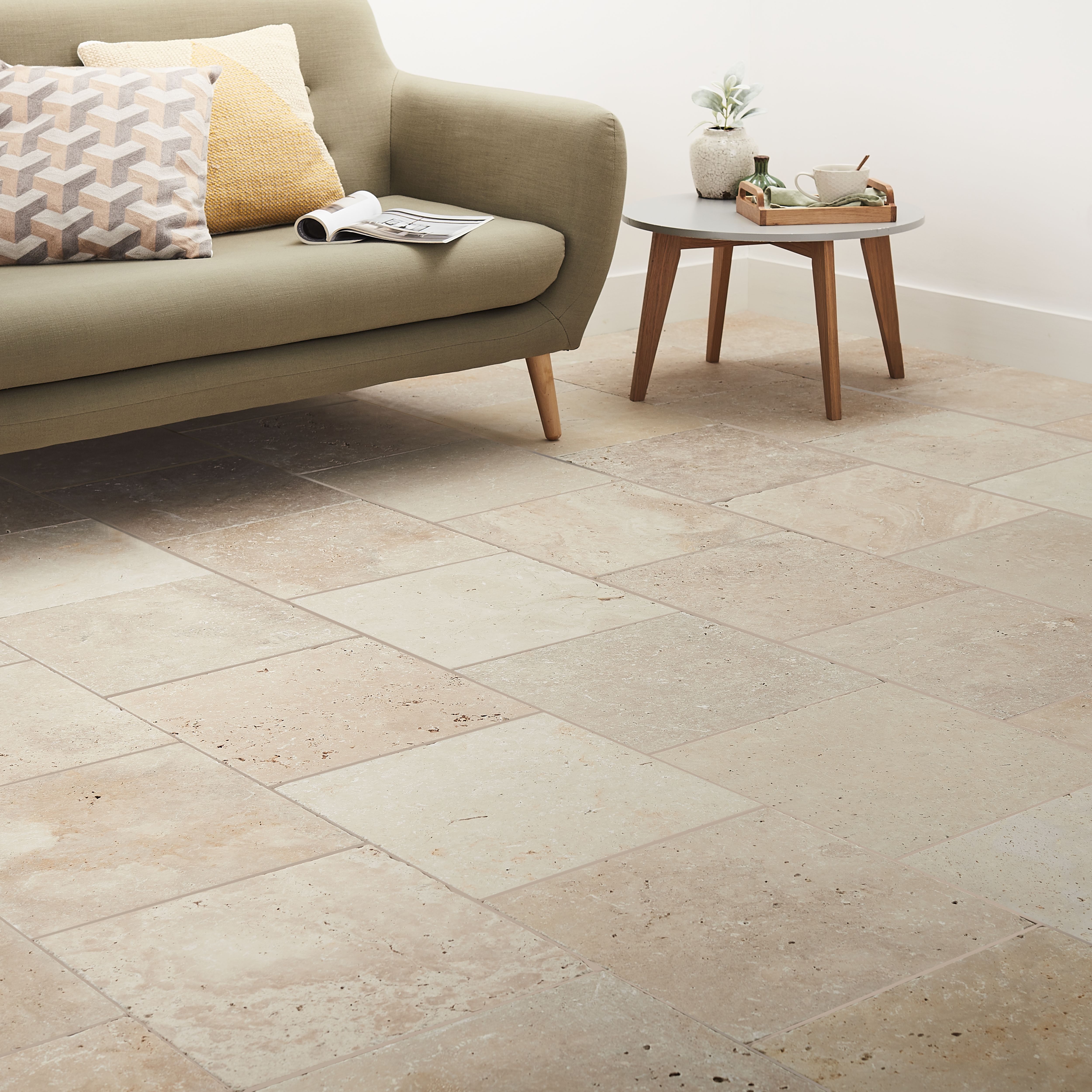 travertine floor tile