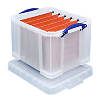Really Useful Clear 35L Storage box & Lid