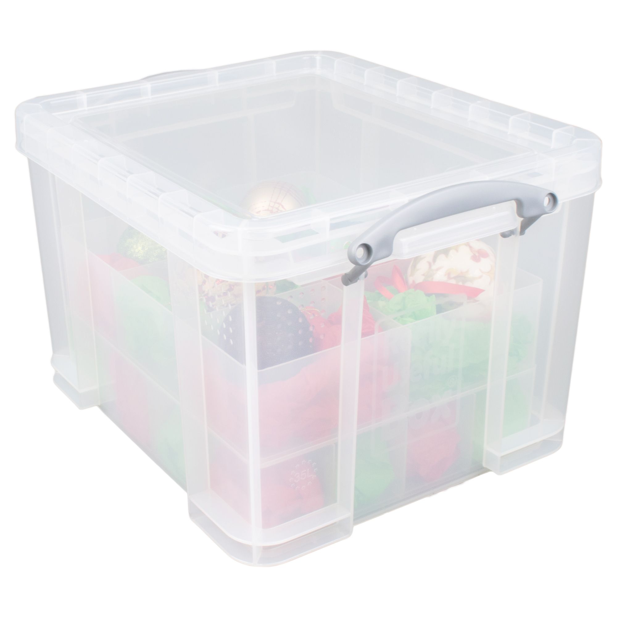 Really Useful Clear Bauble storage box x (W) 390mm