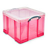 Really Useful Pink 42L Stackable Storage box & Lid