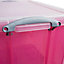 Really Useful Pink 42L Stackable Storage box & Lid