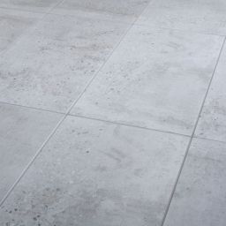 Reclaimed Grey Matt Concrete effect Porcelain Wall & floor Tile, Pack of 6, (L)600mm (W)300mm