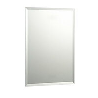 Rectangular Bevelled Frameless Mirror (H)45cm (W)30cm