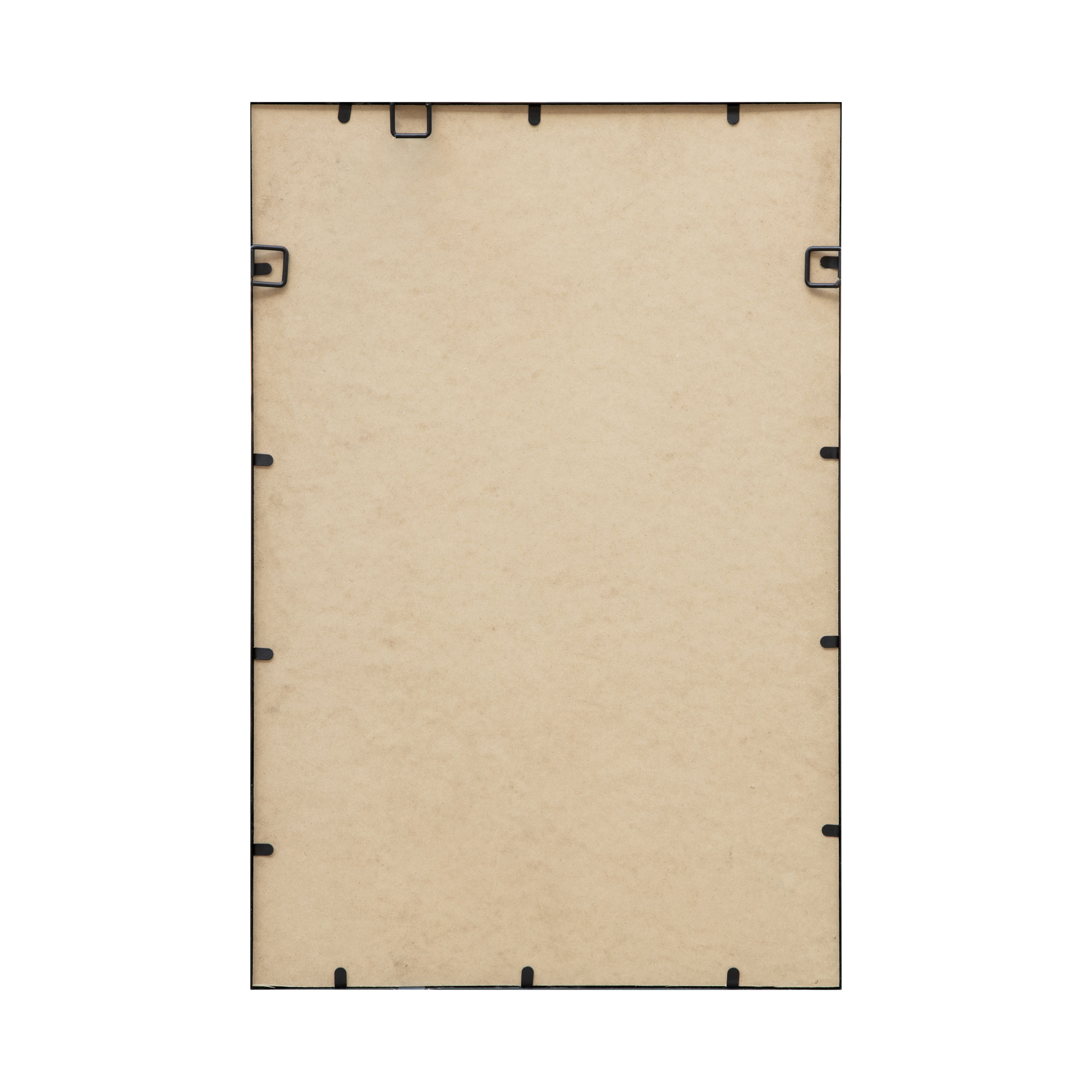 Rectangular Wall-mounted Framed mirror, (H)60cm