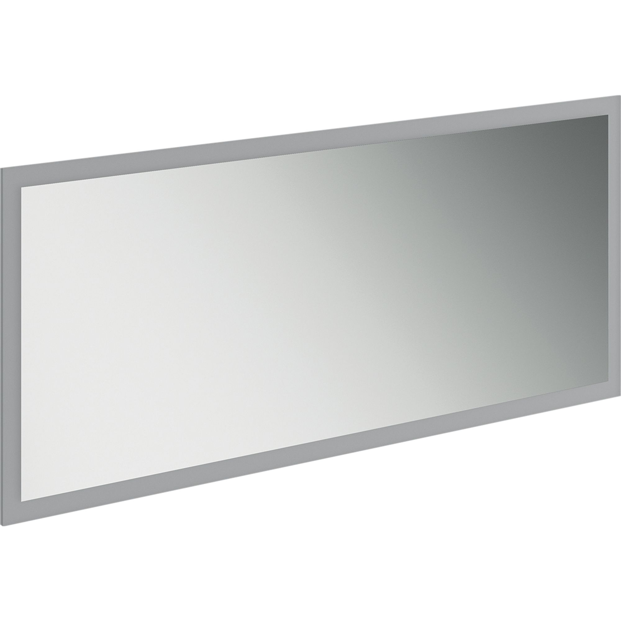 Rectangular Wall-mounted Illuminated Bathroom mirror (H)50cm (W)120cm ...