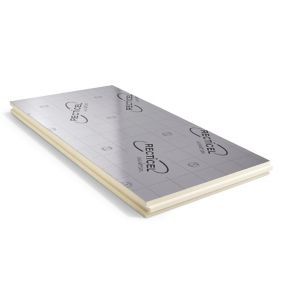 Recticel Instafit Polyisocyanurate 50mm Insulation board (L)1.2m (W)0.6m, Pack of 5