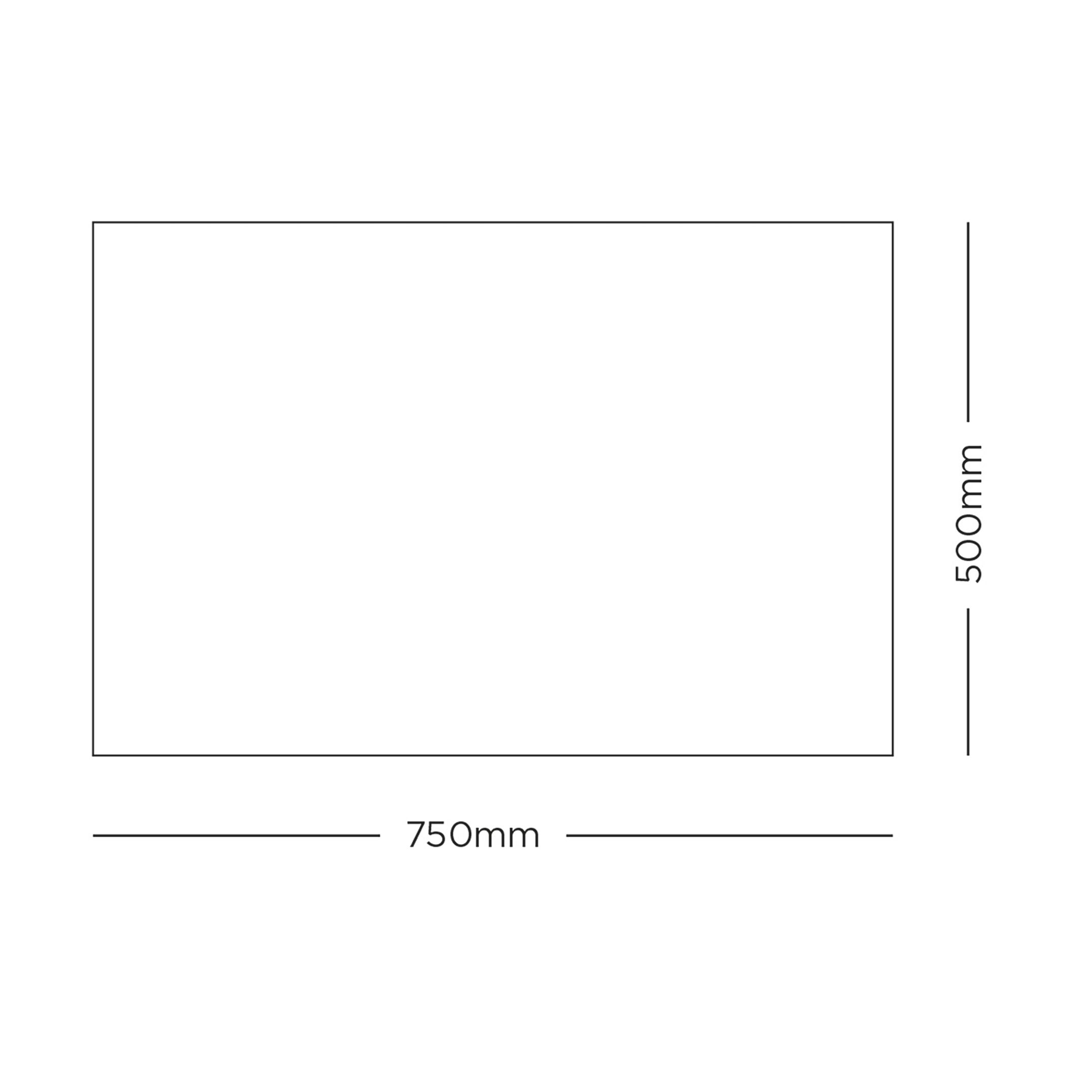 Recylon Blue Squares Heavy duty Mat, 75cm x 50cm