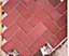 Red Block paving (L)200mm (W)100mm (T)50mm, Pack of 488