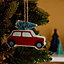 Red Car with tree Decoration