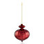 Red Distressed effect Plastic Onion Decoration
