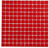 Red Glass Mosaic tile, (L)300mm (W)300mm