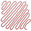 Red Gloss Metallic effect Bead chain 5m