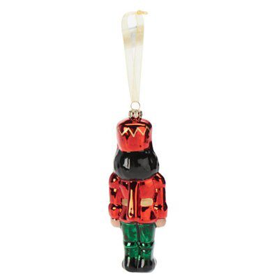 Red, green & brown Gold effect Plastic Traditional toy soldier Decoration