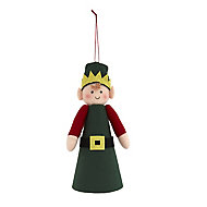 Red & green Elf Tree topper