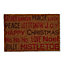 Red Happy Christmas Door mat, 60cm x 40cm