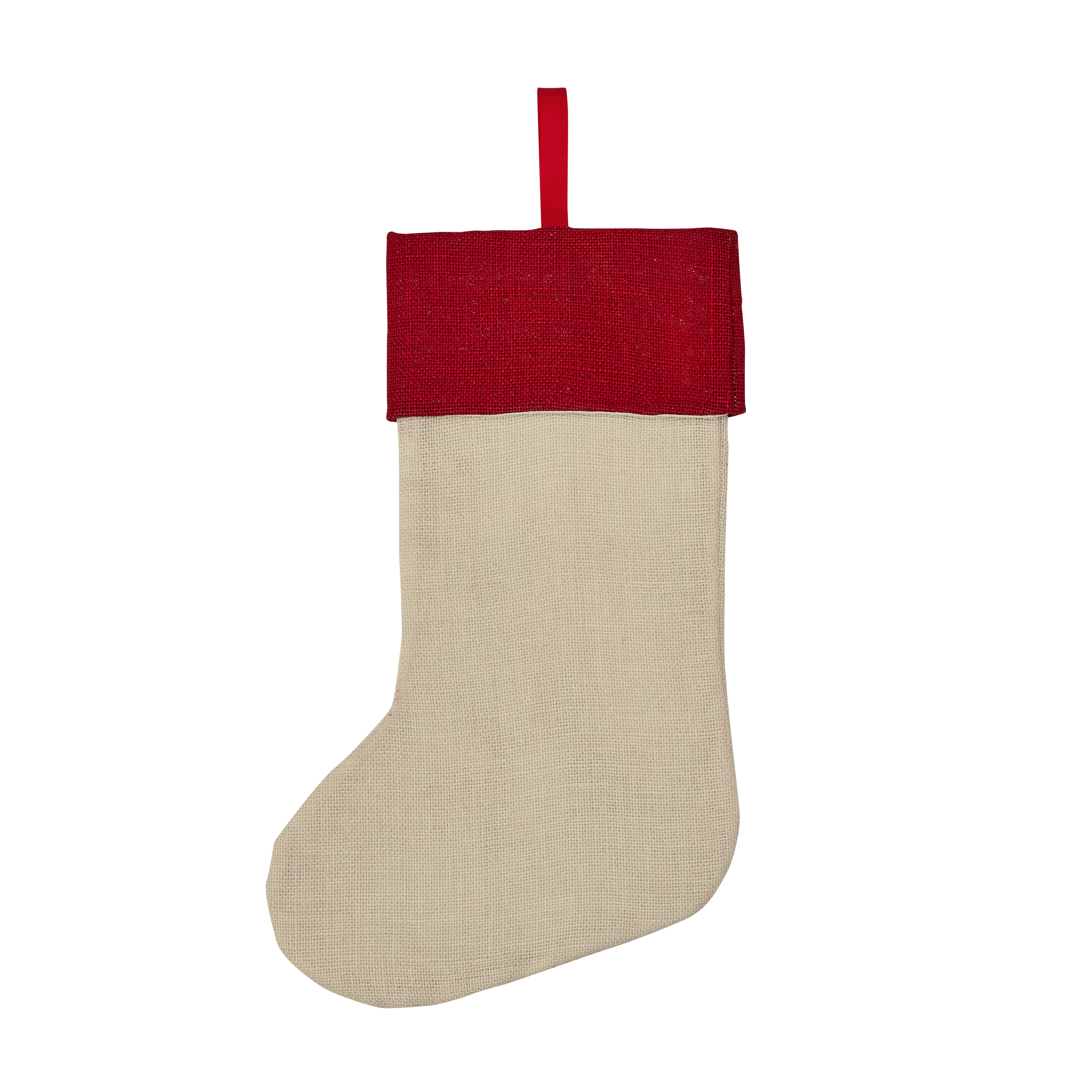 Red Hessian Folklore Stocking
