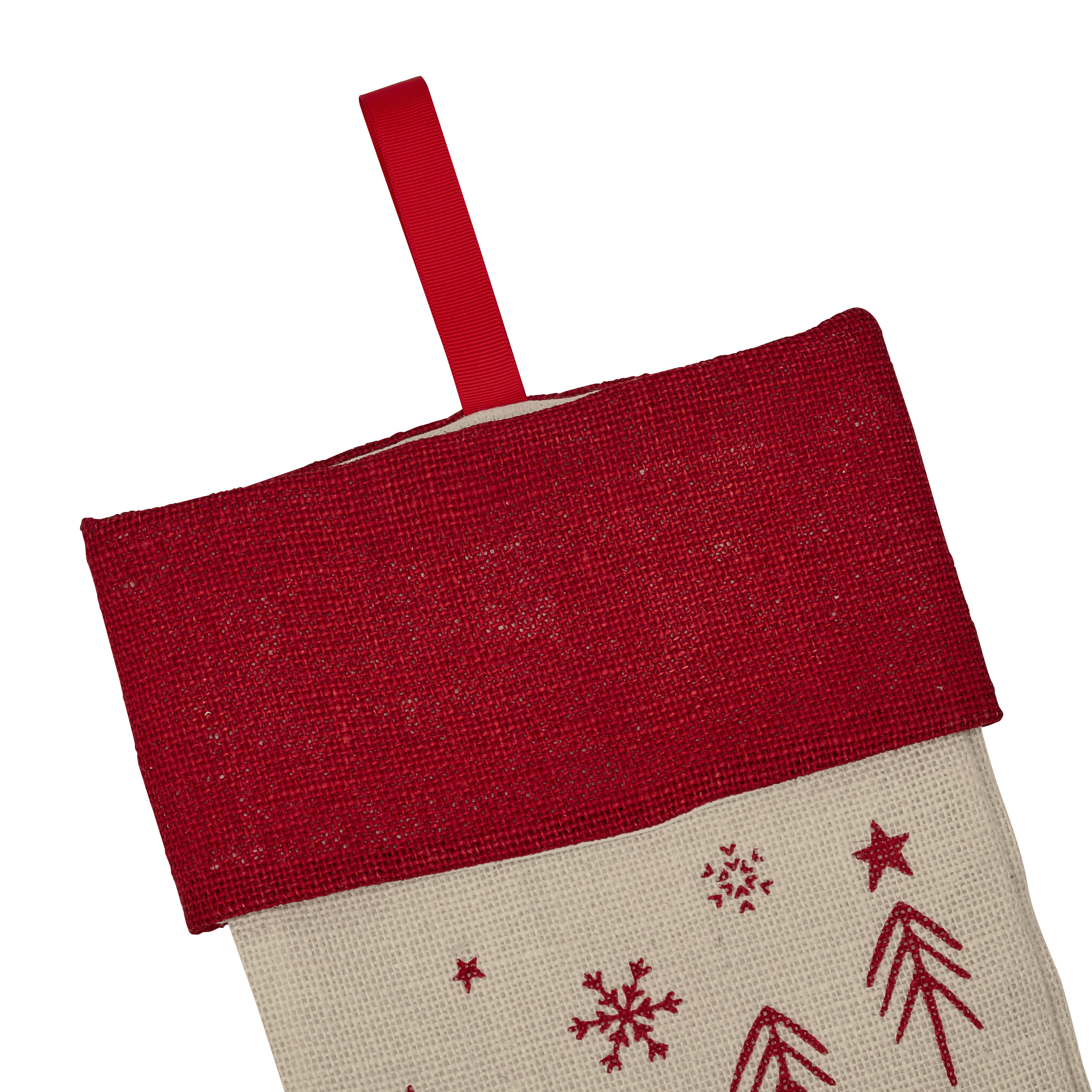 Red Hessian Folklore Stocking
