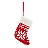 Red Knitted stocking Decoration