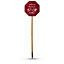 Red LED Outdoor Santa stop here Stake light