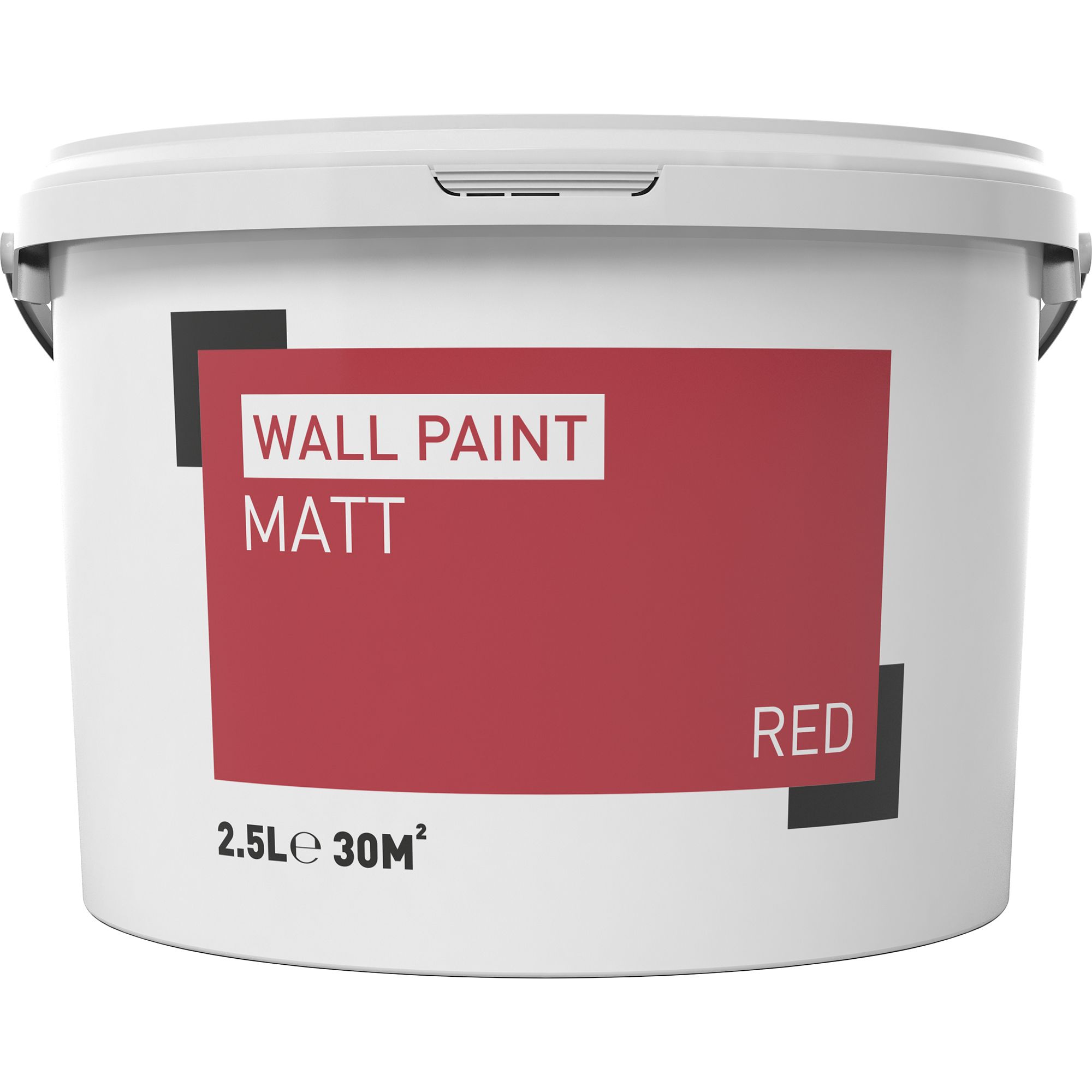 Red Matt Emulsion paint, 2.5L DIY at B&Q