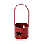 Red Metal Candle holder