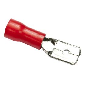 Red Metal & silicone Male Crimp, Pack of 10