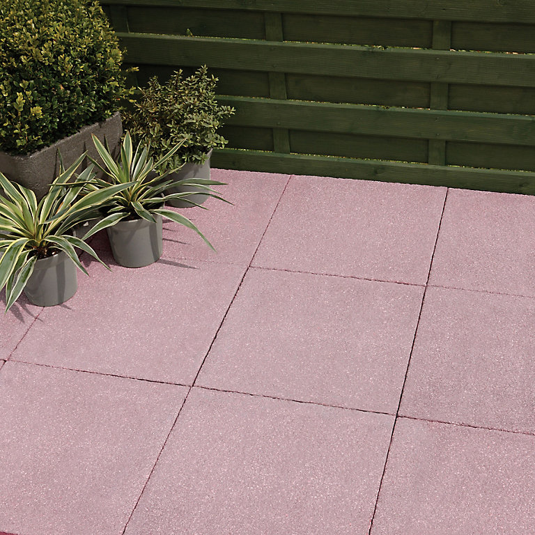 Red Paving Slab L 600mm W Pack, Concrete For Patio Slabs