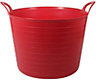 Red Plastic 40L Flexi tub