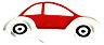 Red Plastic Car Furniture Knob