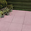 Red Reconstituted stone Paving slab (L)450mm (W)450mm, Pack of 40