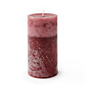 Red Rustic Wild raspberry & plum Pillar candle