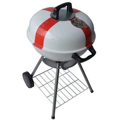 Red & white Charcoal BBQ 44cm