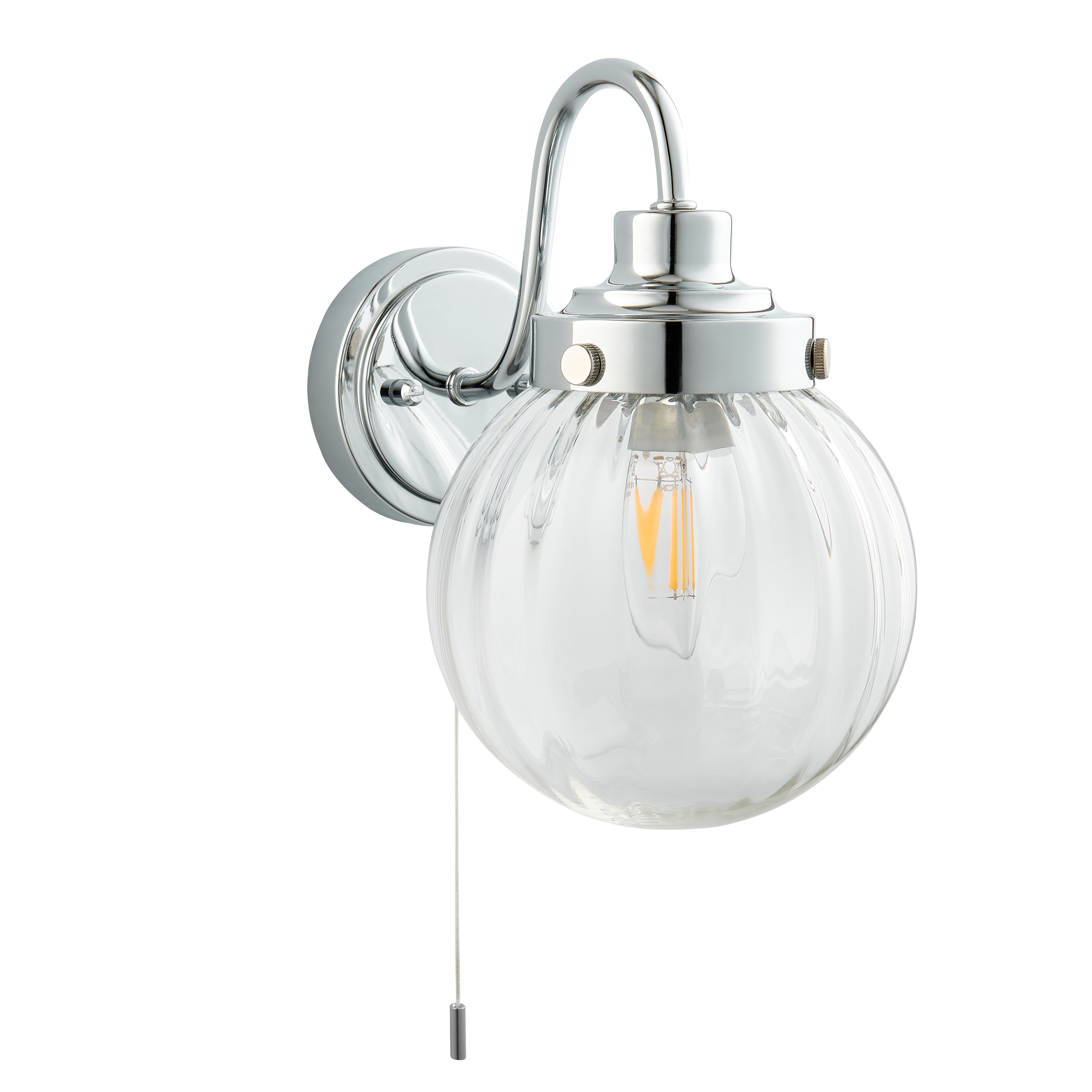 Regan Gloss Bathroom Wired LED Wall light
