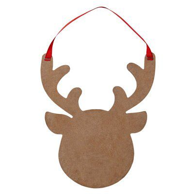Reindeer Chalkboard (W)230mm (H)200mm
