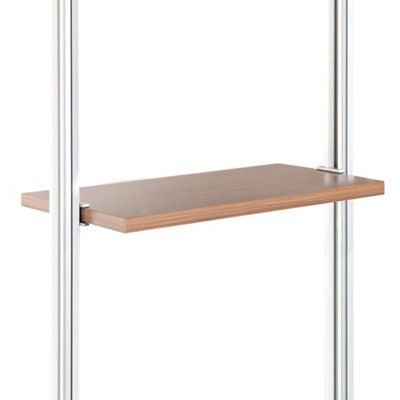 Relax Walnut effect Shelf kit (W)550mm (D)330mm, Set