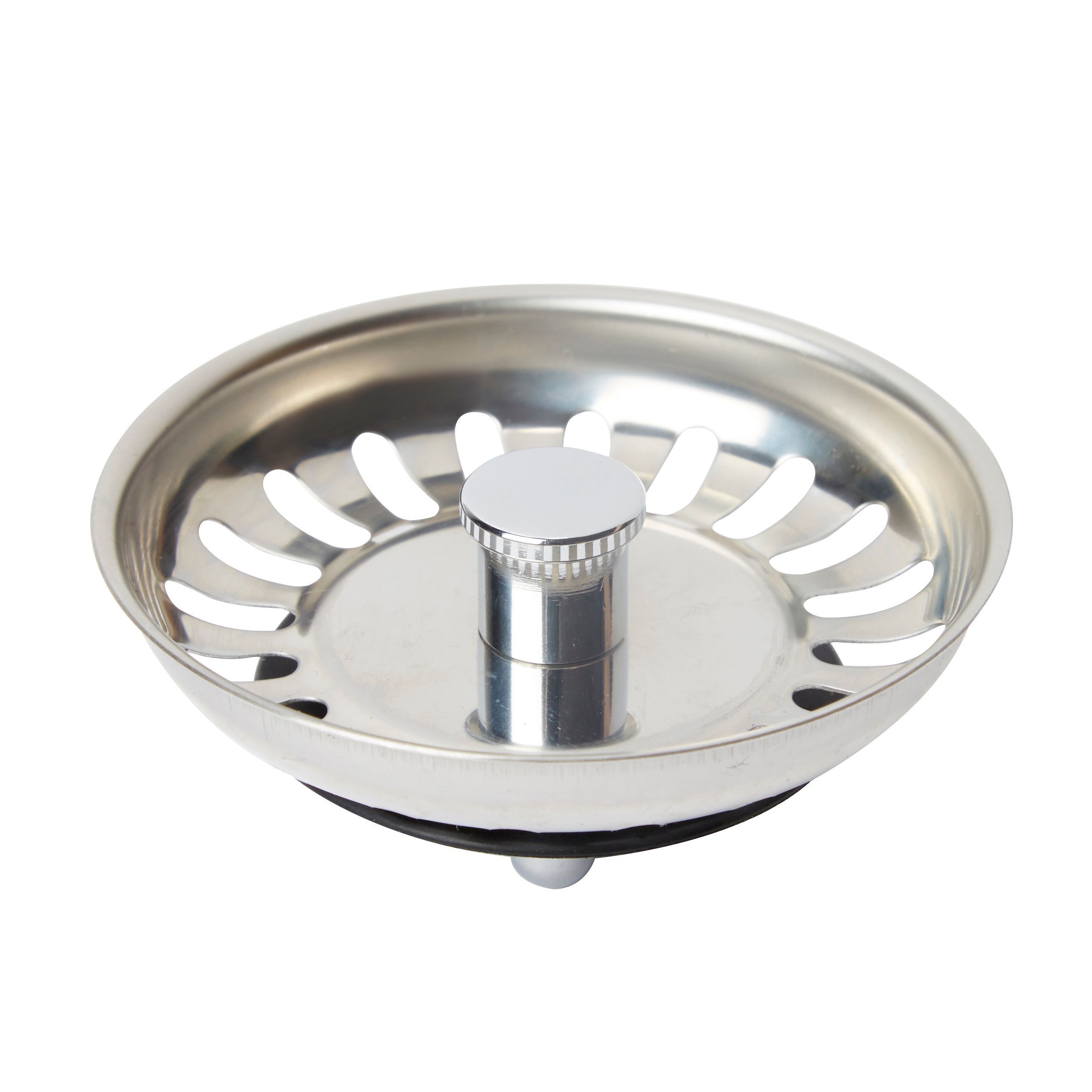 Replacement waste basket Stainless steel effect