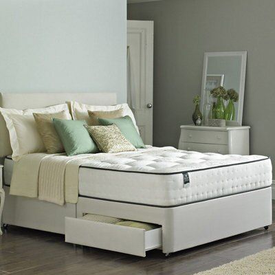 Rest Assured Tufted 4 Drawer King Divan set
