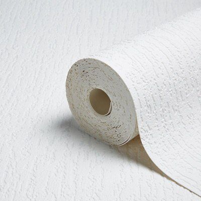 Retford Anaglypta precision royal oak White Bark Textured Wallpaper | DIY at B&Q