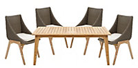 Retro Wooden 4 seater Dining set