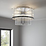 Rhyolit Chrome effect 3 Lamp Pendant ceiling light, (Dia)415mm