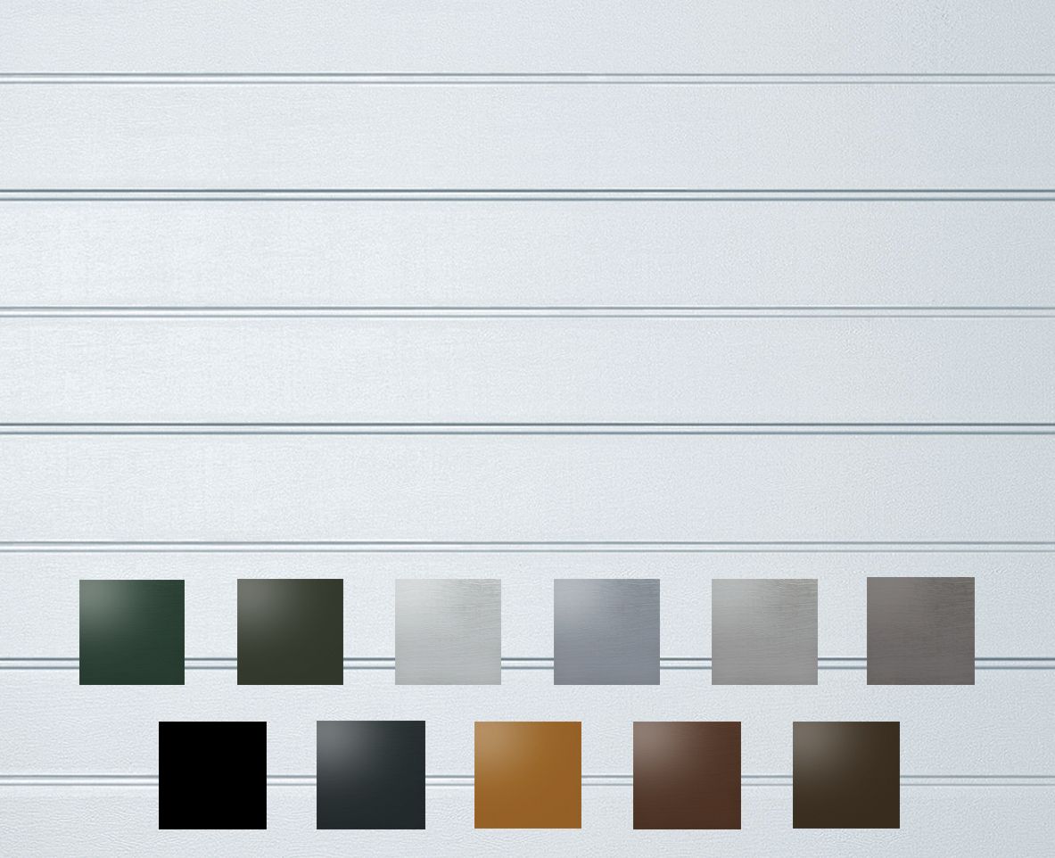 Ribbed Framed Sectional Garage door
