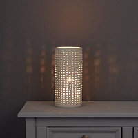 Ricci Decorative Matt Cream Table lamp
