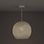 Ricci Pendant Antique brass effect LED Pendant ceiling light, (Dia)300mm