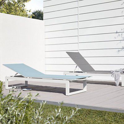 Grey sun loungers deals b&q