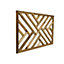Richard Burbidge Decking Traditional Decorative panel Pressure treated Wooden Decorative fence panel (W)1.13m (H)0.76m