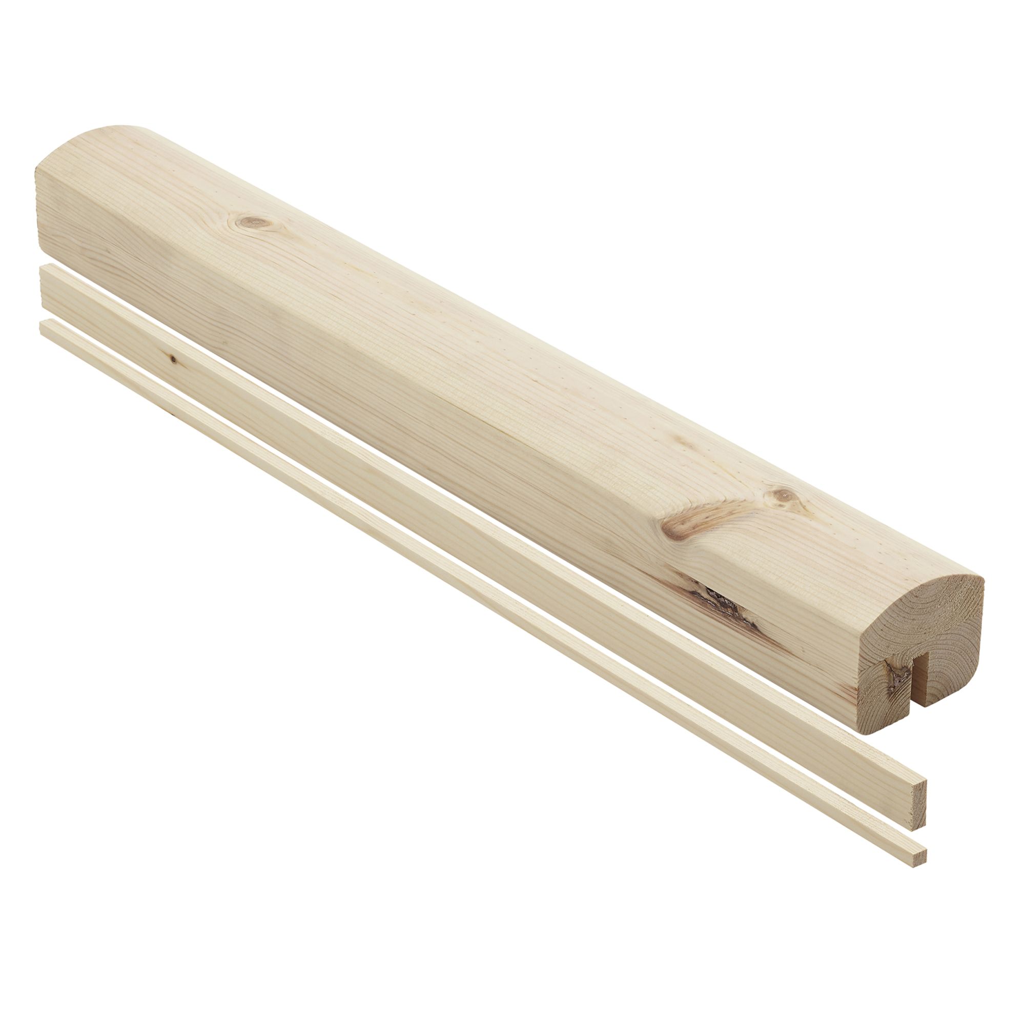 Richard Burbidge Elements Brown Pine 8mm Handrail, (L)2.4m (D)65mm (H)55mm