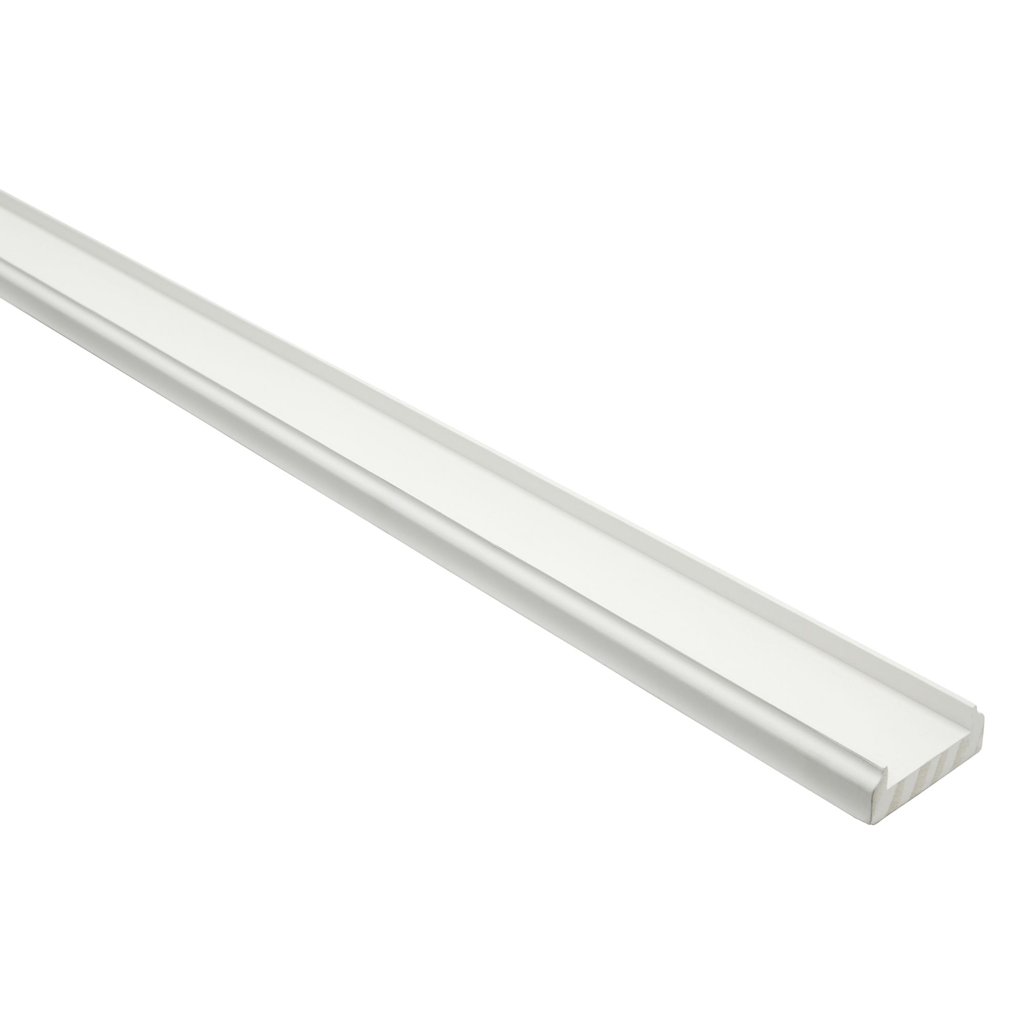 Richard Burbidge PaintReady White Pine Grooved 32mm Baserail, (L)2.4m (H)22mm