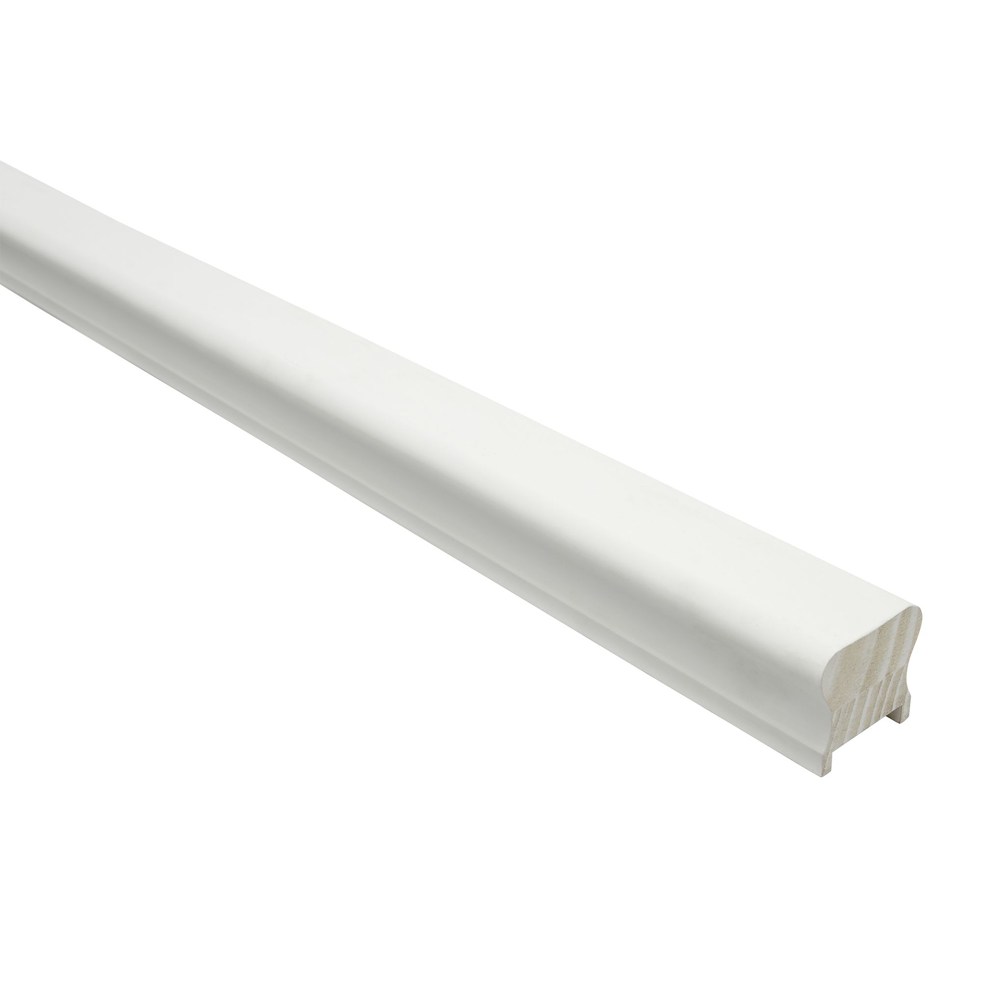 Richard Burbidge PaintReady White Pine Grooved 32mm Handrail, (L)2.4m (H)59mm