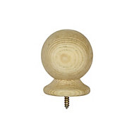 Richard Burbidge Redwood Ball top Ball cap, (H)75mm (W)75mm