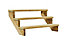 Richard Burbidge Redwood Deck step (W)1066mm (T)40mm, Set of 5